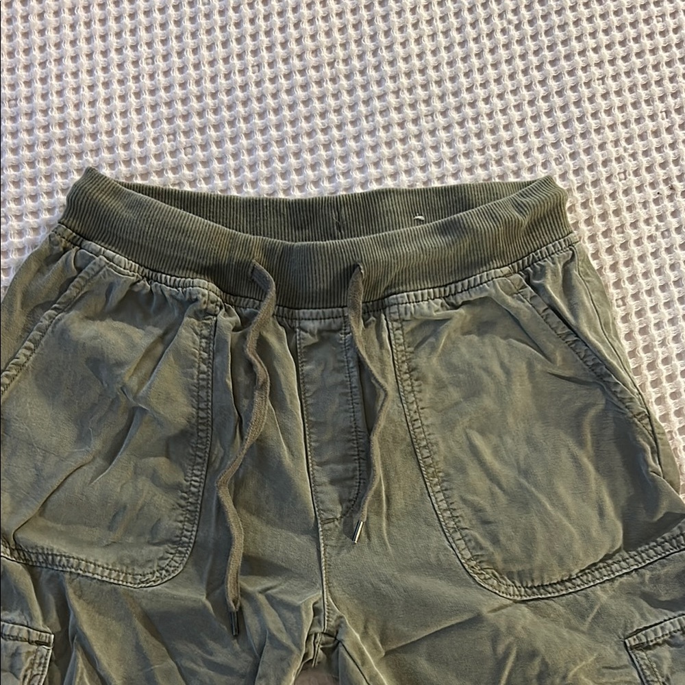 Olive Green Cargo Joggers - Picture 3 of 7
